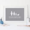Personalised Family Print Symbols Wall Art