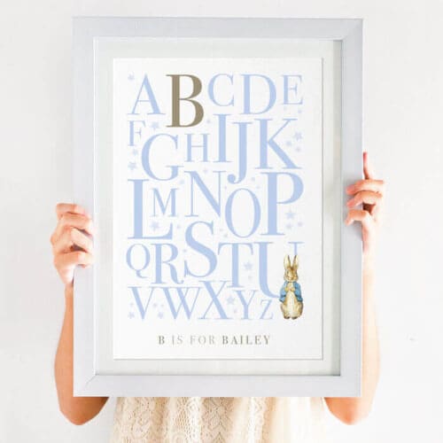 Personalised peter rabbit christening sales gifts