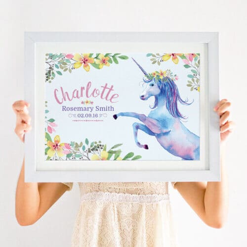 Personalised Unicorn Print