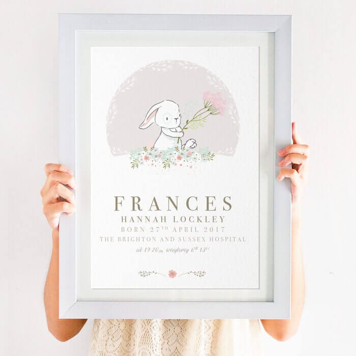 christening print