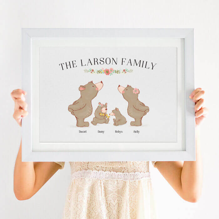 family bear print