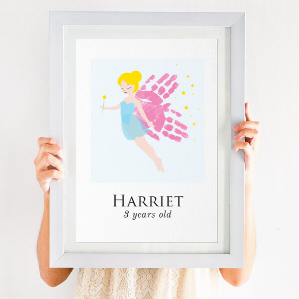 Personalised Handprint Fairy Print
