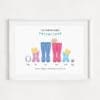 Personalised Family Welly Print