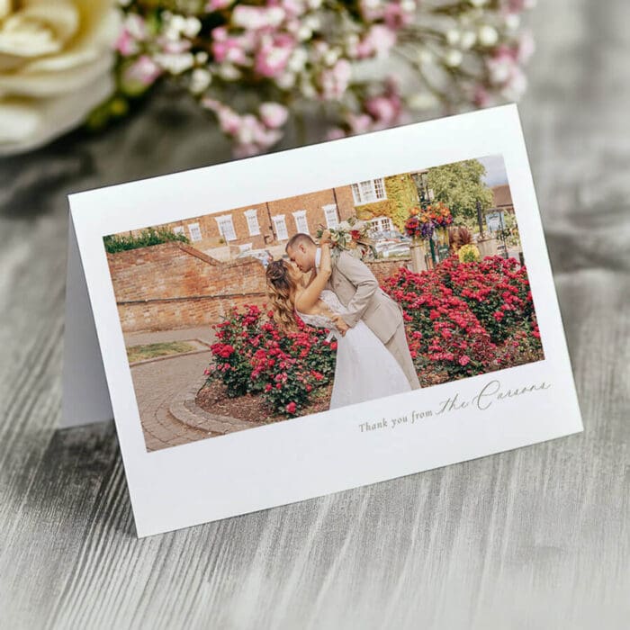 Folded Wedding Thank You Cards