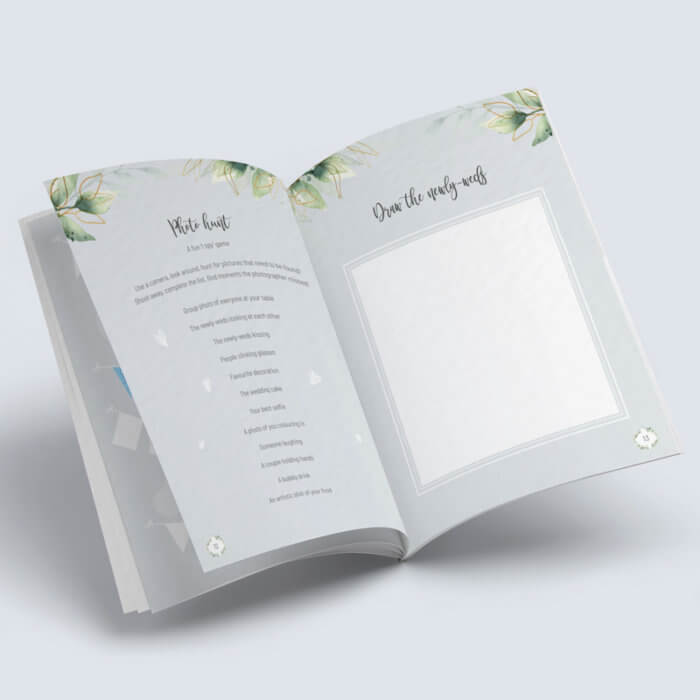 Children's wedding activity book