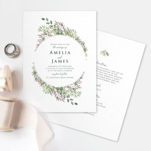 Spring Foliage Wedding Invitations