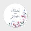 Custom Wildflower Wedding Stickers