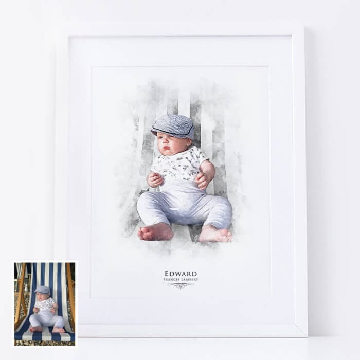 Personalised Child Portrait Print