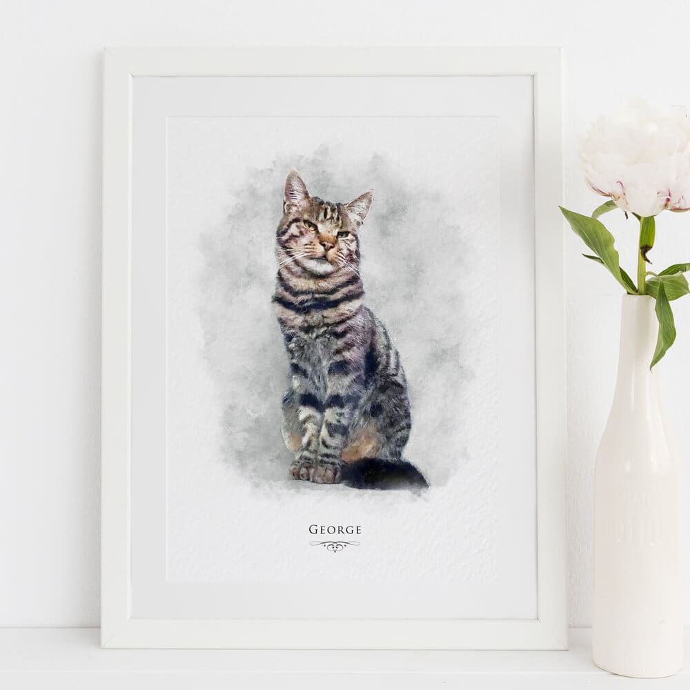 Cat Memorial Portrait Print - Image 9