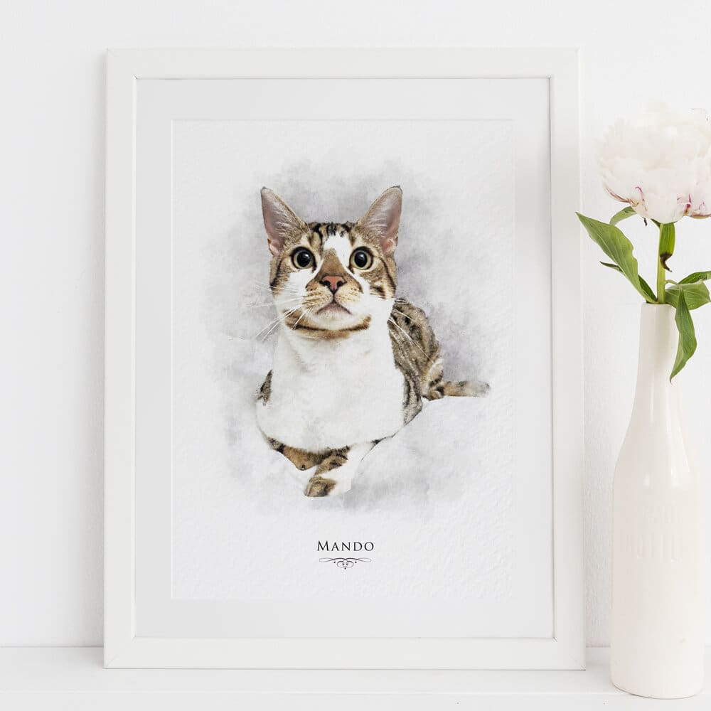 Personalised Cat Portrait Print - Image 4
