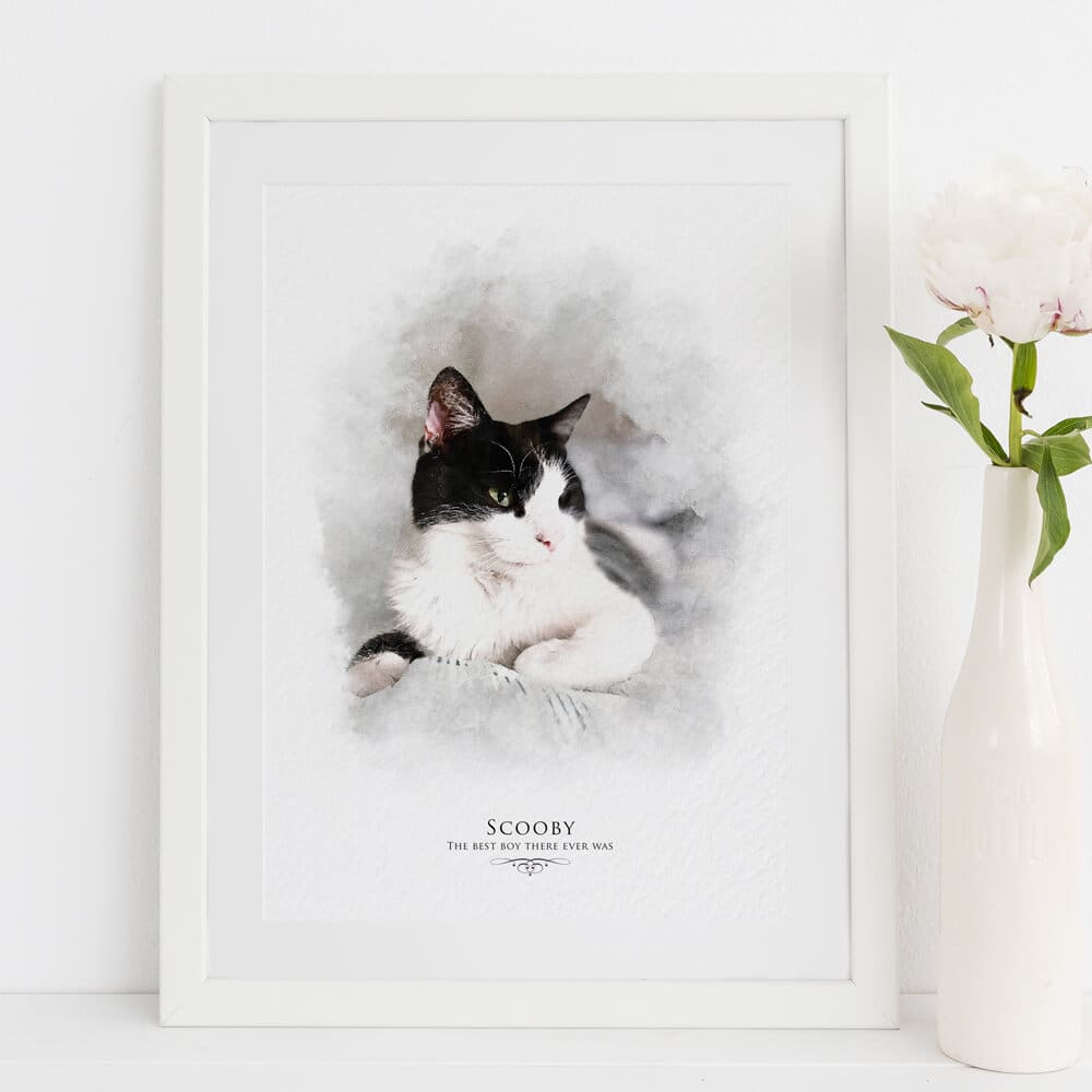 Personalised Cat Portrait Print - Image 2