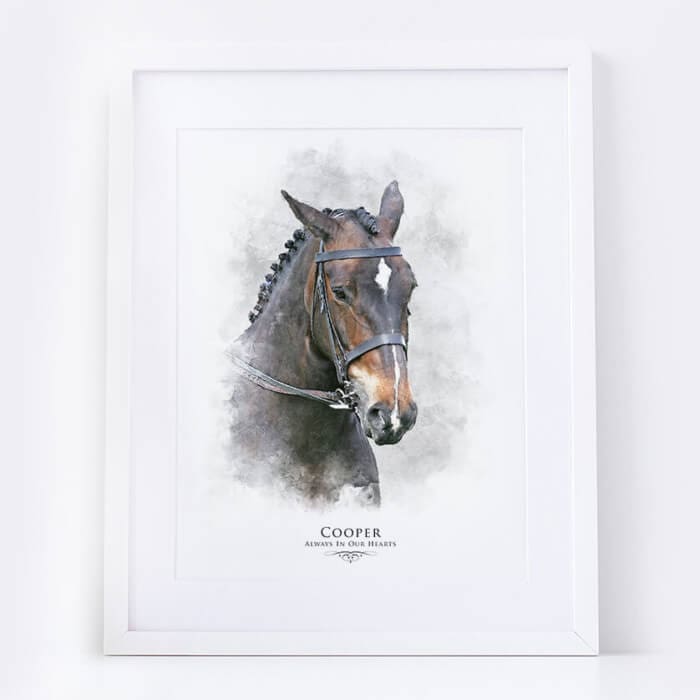 Personalised Horse Portrait Illustration Print