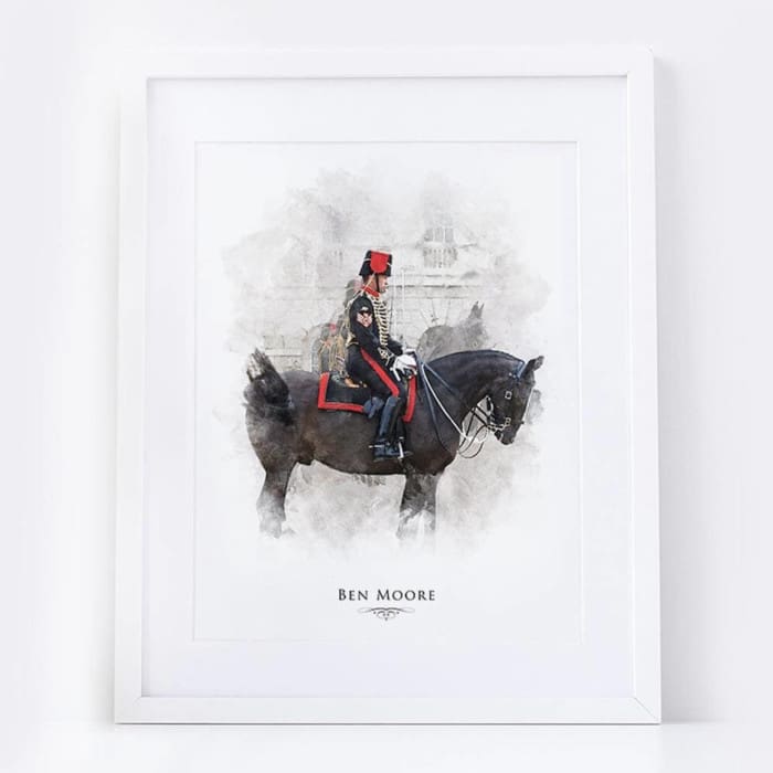 horse art print