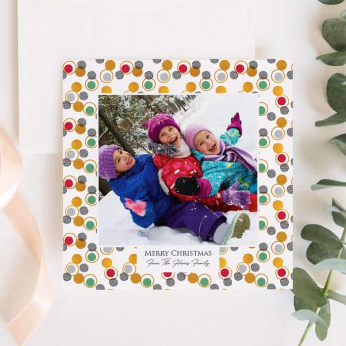 Personalised Christmas Photo Card Set