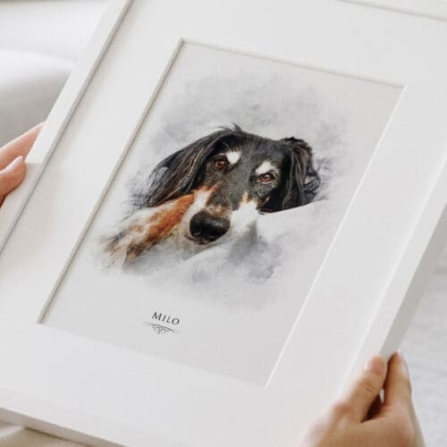 Custom Dog Portrait Uk