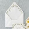 White Peony & Gypsophila Gatefold envelope Liner
