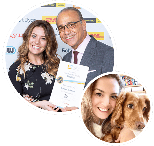 Theo Paphitis award winning small business www.createdbymagic.com