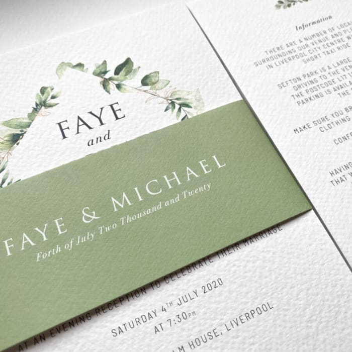 Custom Wedding Stationery Invitations