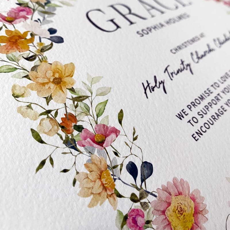 Floral Christening Gift From The Godparents - Image 3