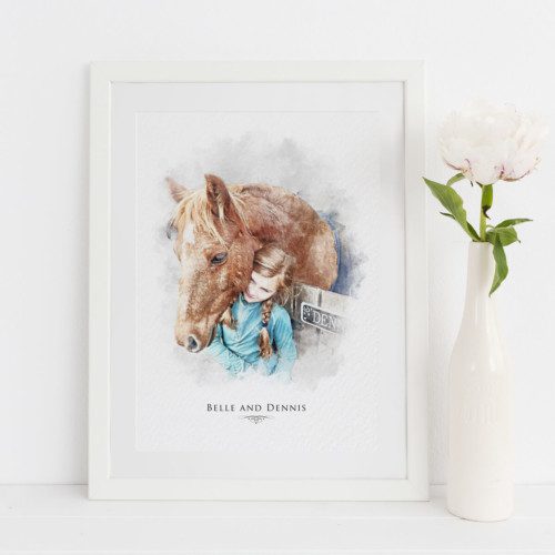 Personalised Horse and Owner Portrait