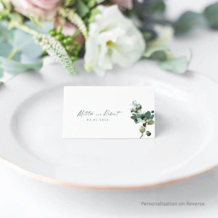 Garden Green Place Name Cards