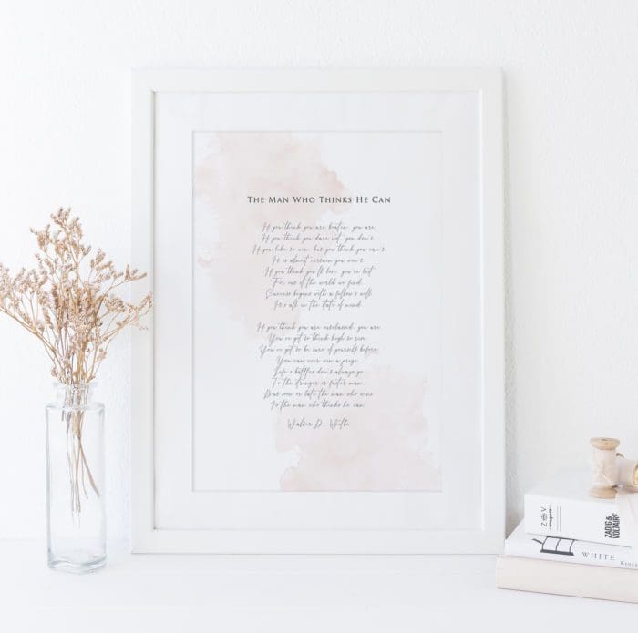 BLUSH POEM PRINT