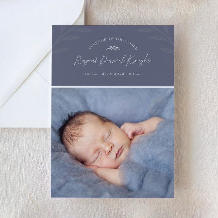 Boys Birth Announcement Cards