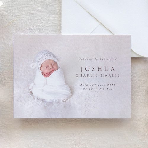 Photo Baby Announcement Cards