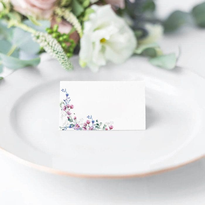 Wildflower Wedding Place Name Cards
