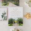 Teal Wedding Invitations with Venue Illustration - Image 3