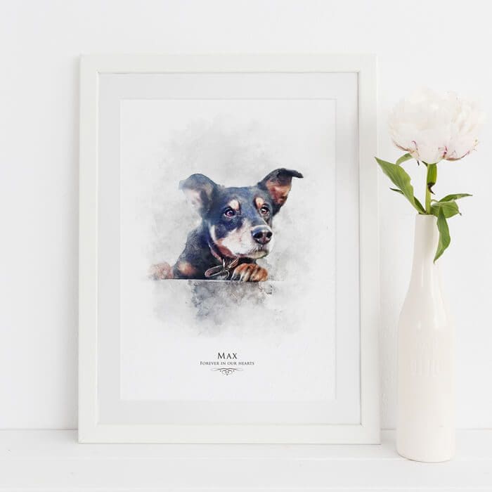 Dog memorial prints 