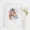 Horse Memorial Portrait Print