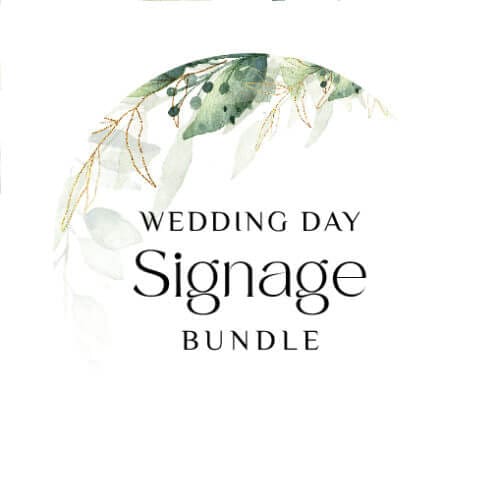 green foliage signage bundle