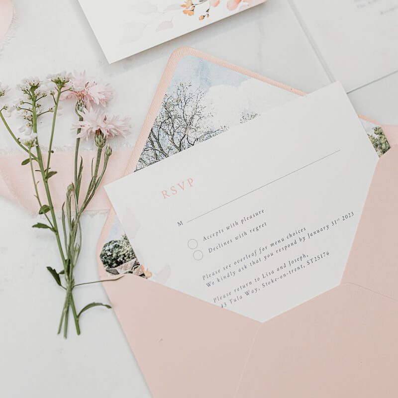 pink invitations