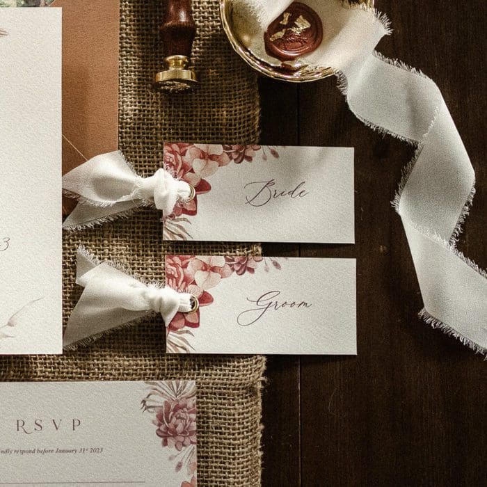 Boho Place Name Cards