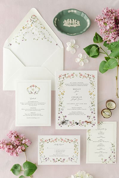 custom wedding stationery