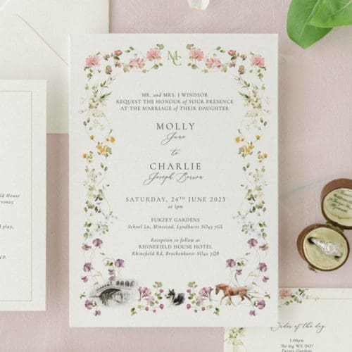 Custom wedding invitations