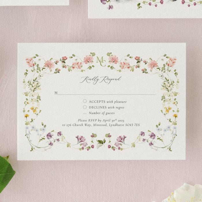 rsvp card design