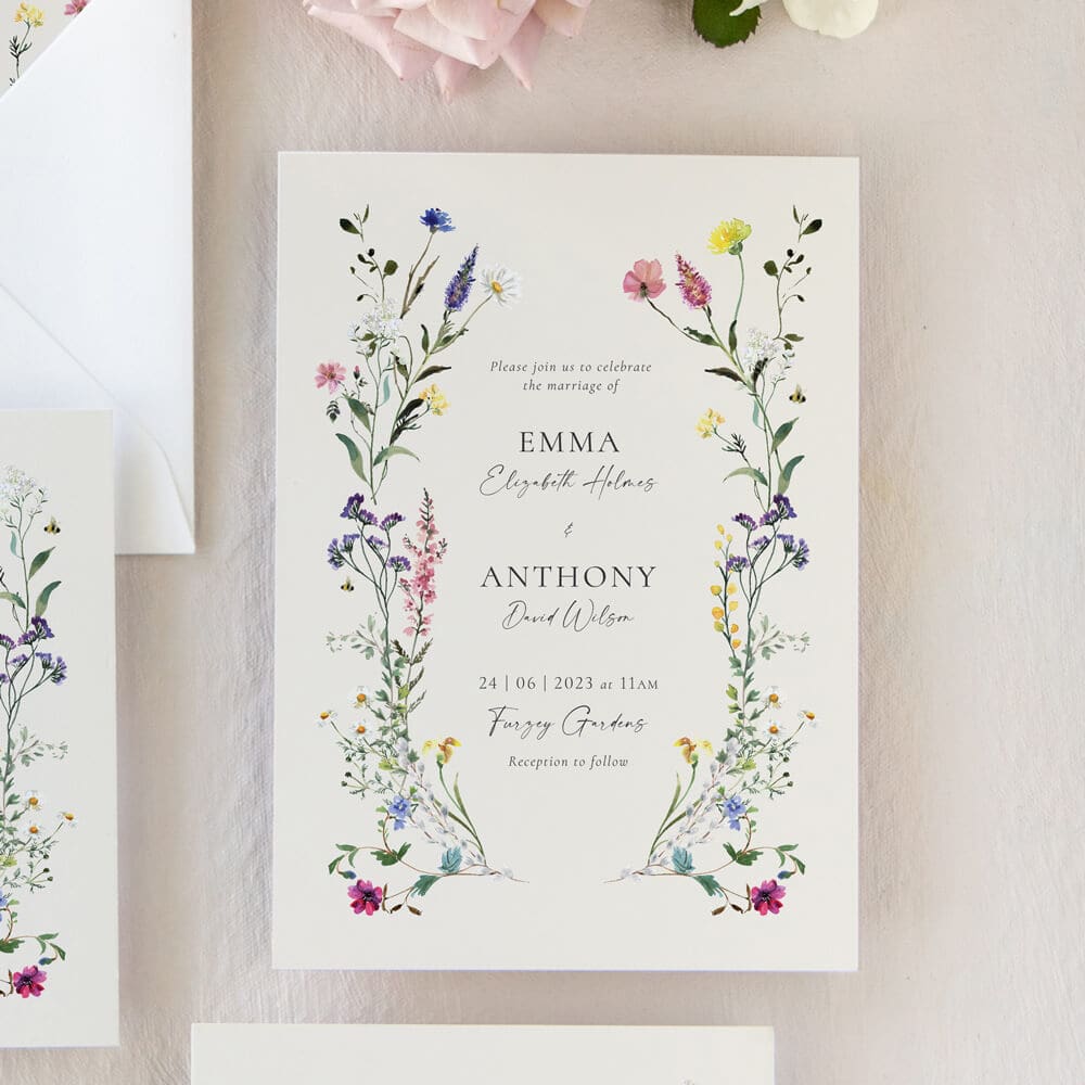 Wildflower Wedding Invitation