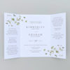 green gatefold invitations