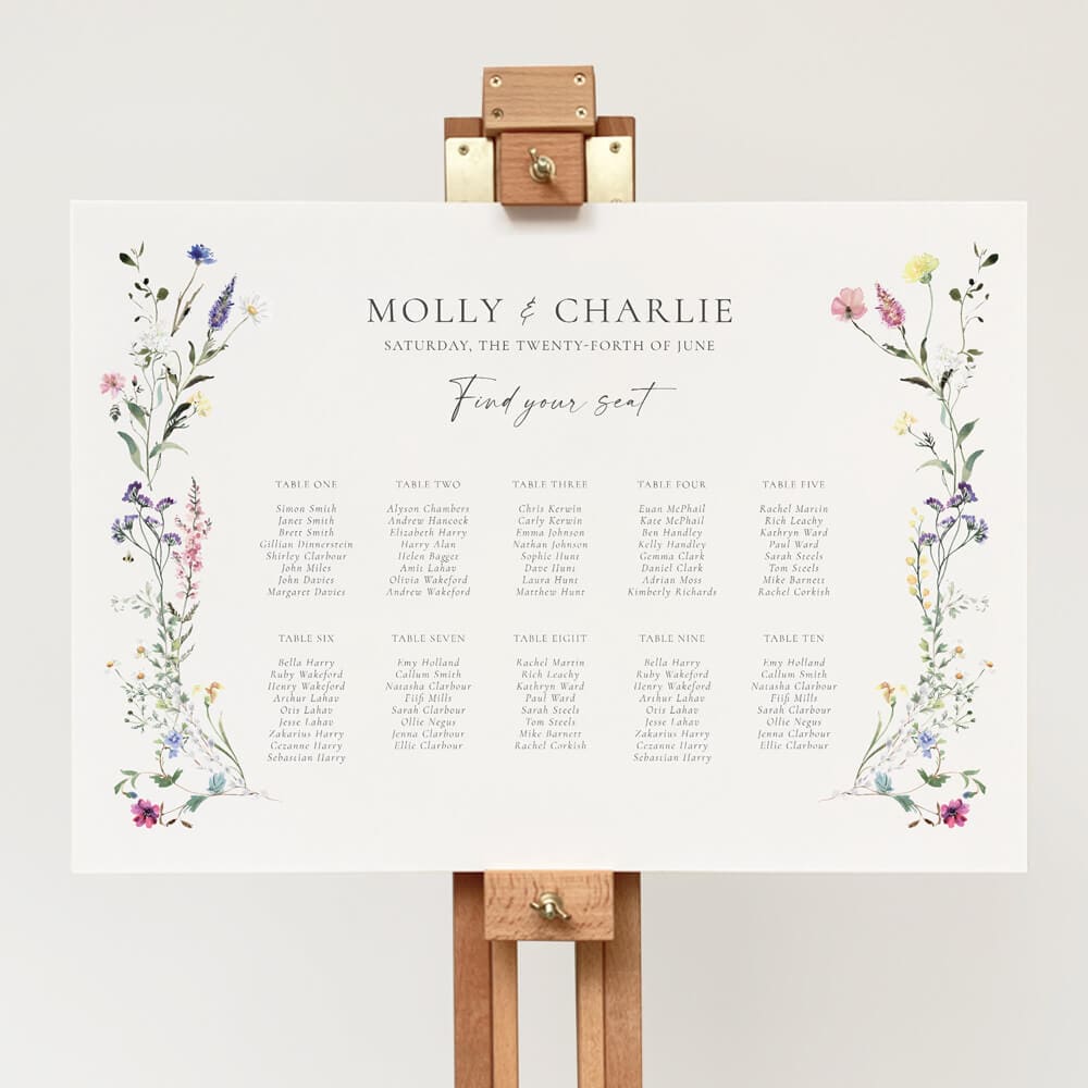 Wedding table plans