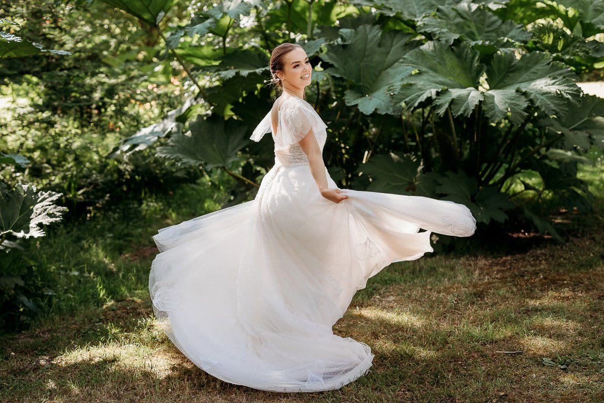 twirling bride