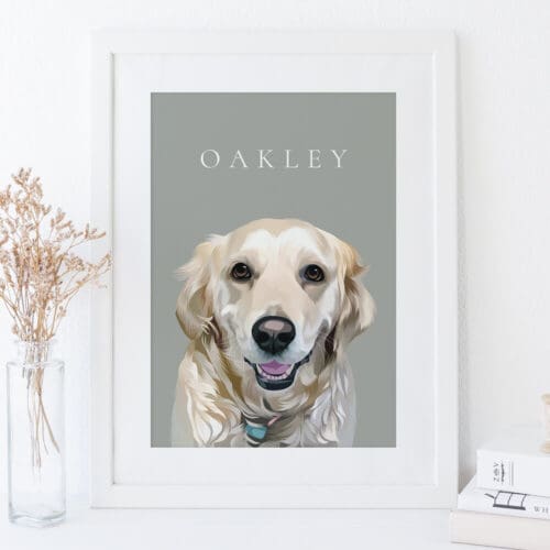 modern pet portrait