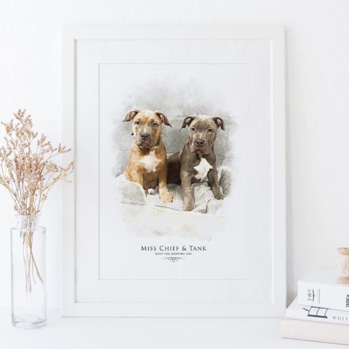 Pet Portraits with 2 or multiple pets in image