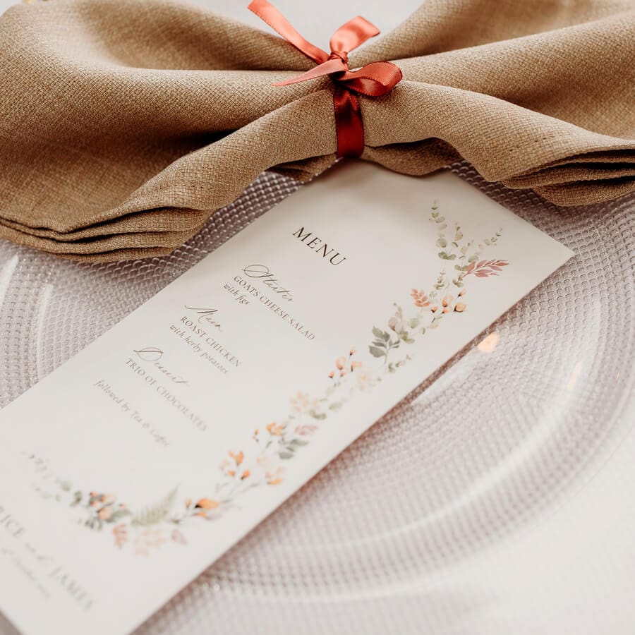 Wedding Menus