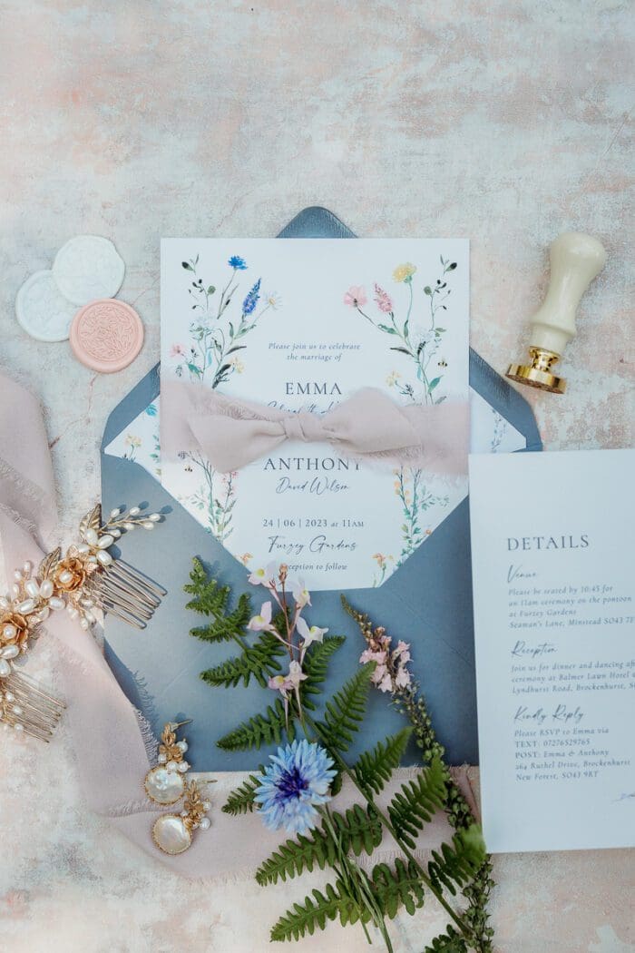 Wildflower Wedding Invitation Suite - Image 9
