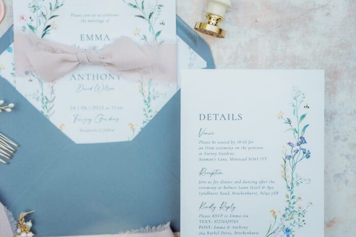 Wildflower Wedding Invitation Suite - Image 10