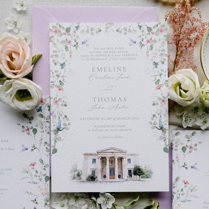 Floral Extravaganza Wedding Invitations