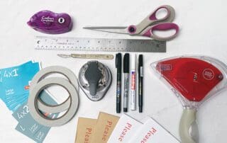 ESSENTIAL TOOLS FOR WEDDING INVITATION ASSEMBLY