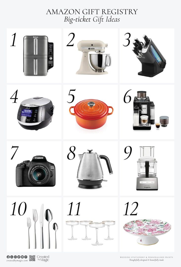 amazon wedding registry gift ideas